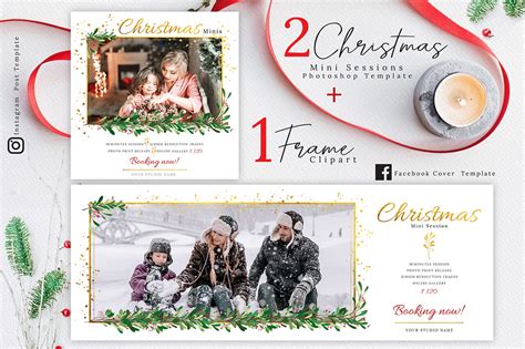 Christmas Mini Session Template 02 Graphic By 3motional · Creative Fabrica