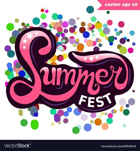 Summer Fest Royalty Free Vector Image Vectorstock