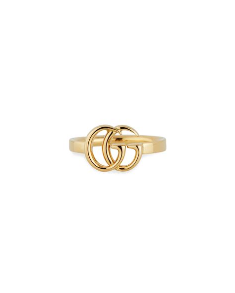 Gucci 18k Yellow Gold 13mm Gg Running Ring Size 675 Neiman Marcus