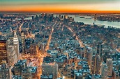 Im Stadtzentrum Gelegenes Manhattan in New York, Vereinigte Staaten ...