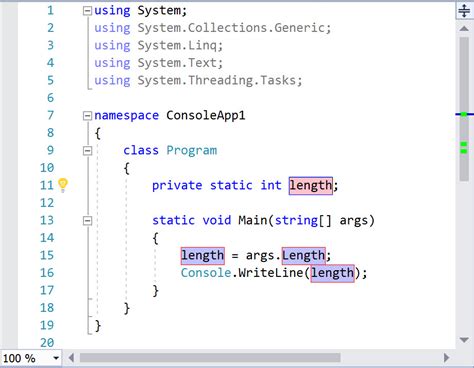 Net Visual Studio 2017 2019 Highlight Occurrences Of Selected Word