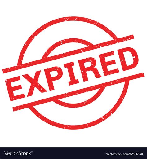 Expired Rubber Stamp Royalty Free Vector Image