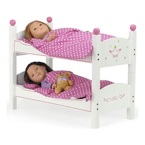 Emily Rose 18 Inch Doll Bunk Bed Doll Bed 2 Single 18 Doll Beds