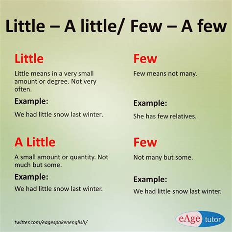Are You Left Confused When It Comes To Using Little A Little Few And