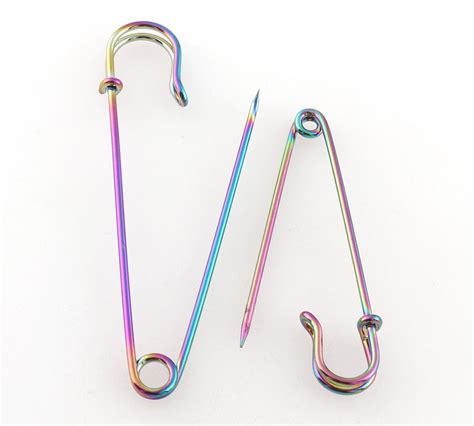 Rainbow Safety Pins Large Sewing Pins For Knitting And Crochet Etsy