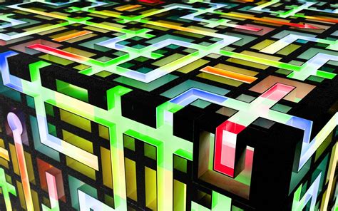 Abstract Cgi Cubes Chromatic Colors K3 Studio