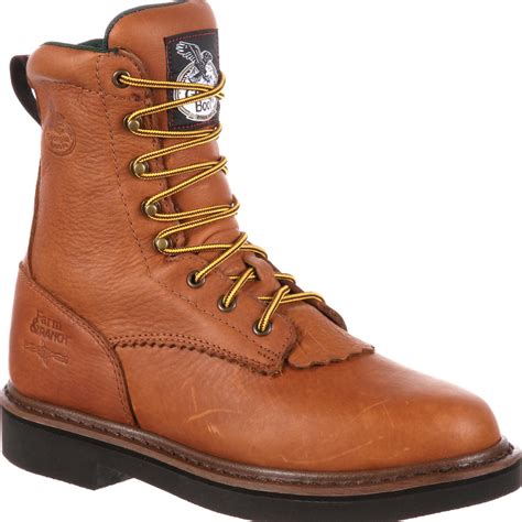 Mens Lacer Work Boots With Spr Leather Georgia Boot G7013