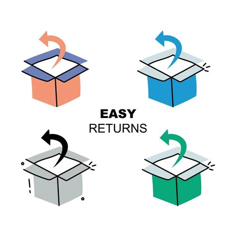 Easy Returns Icon Simple Returns Symbol Hassle Free Returns Emblem
