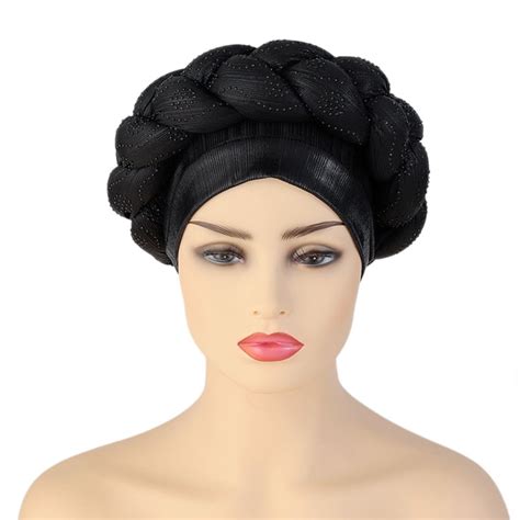 African Turban For Women Head Wrap Headscarf Head Scarf Braid Hair