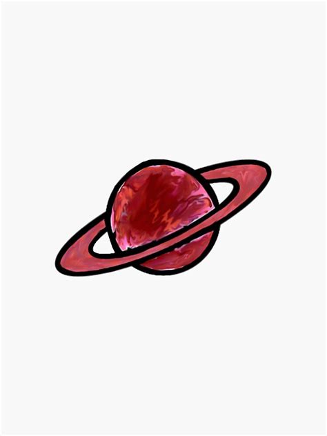 Trippy Planet Sticker By Jjcoastal Redbubble