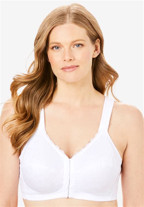 Lace Wireless Posture Bra By Comfort Choice Plus Size Full Coverage