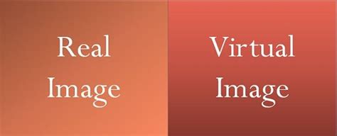 Difference Between Real Image And Virtual Image With