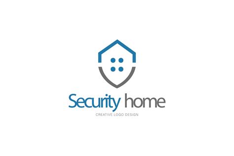 Security Home Logo Illustrator Templates Creative Market