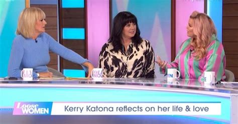 Itv Loose Women Stars Support Kerry Katona As She Breaks Down On Show