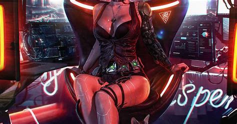 Ciri In Cyberpunk 2077 The Witcher X Cyberpunk 2077 By Irine Meier