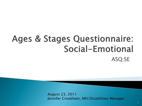 Ppt Ages And Stages Questionnaire Social Emotional Powerpoint