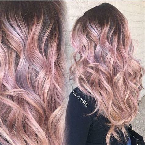 By the way, if you have fair skin than some warm shade or rose gold will simply make you look unforgettable. Rooted Rose Gold Unicorn - Rose Gold Hair Ideas That'll Have You Dye-Ing For This Magical Color ...