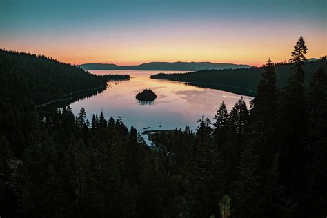 Emerald Bay And Fannette Island At Dawn South Lake Tahoe Photograph