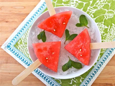 Watermelon Mojito Pops Slices Of Watermelon Soaked In A Mojito