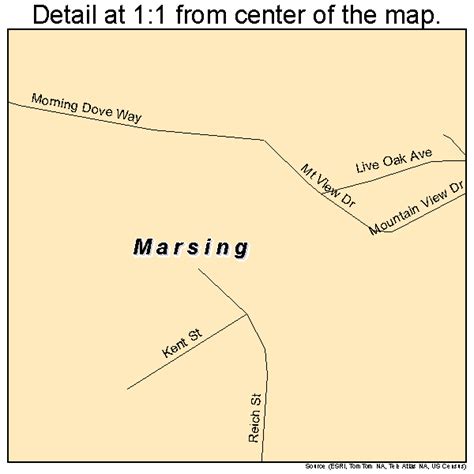 Marsing Idaho Street Map 1650950