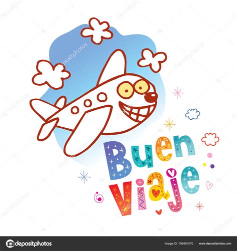 Buen Viaje Have Nice Trip Spanish — Stock Vector © Aliasching 199481570