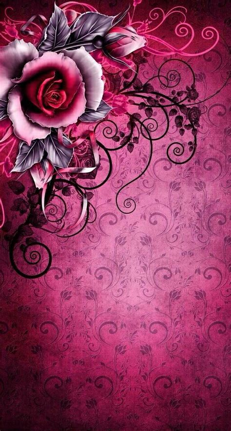 One color which looks good it is true that if you are a laptop or a desktop or a cell phone user, you might face a time when you will become bored of the default wallpaper present. Pink and black | Pretty! in 2019 | Gothic wallpaper, Iphone wallpaper, Cellphone wallpaper