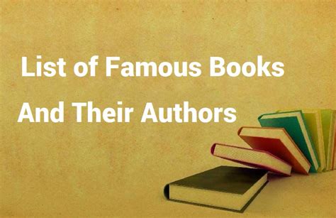 List Of Famous Books And Their Authors Contest Chacha