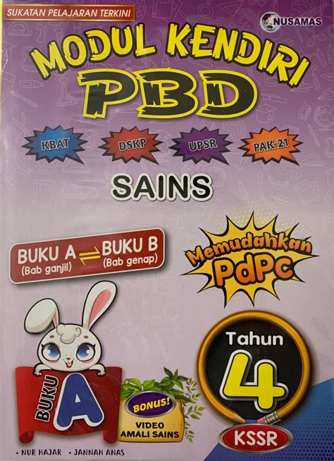 Beli buku latihan di lazada. BUKU LATIHAN MODUL KENDIRI PBD SAINS TAHUN 4 - No.1 Online ...