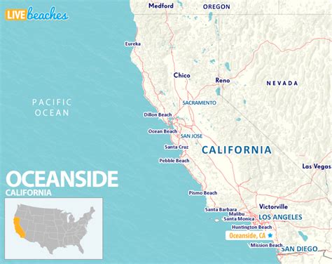Map Of Oceanside California Live Beaches