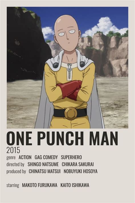 One Punch Man Poster Anime Canvas Minimalist Poster Anime Printables