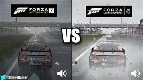 Forza Motorsport 7 Vs Forza 6 Graphics And Sound Gameplay Rain