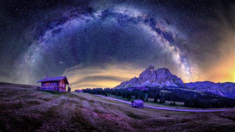Panorama Of The Milky Way In Northern Italy · Free Photo