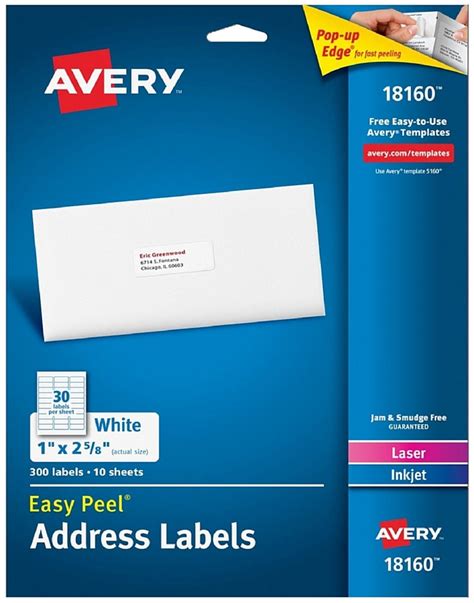 33 Avery Label Template 18160 For Word Labels 2021