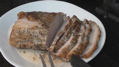 Take your pork roast out of the fridge and let it sit at room temperature for 30 minutes to an hour. Roast Boneless Pork Sirloin - YouTube