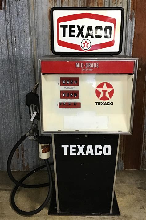 Sold Price 1970s Bennett Texaco Gas Pump October 6 0119 1000 Am Edt
