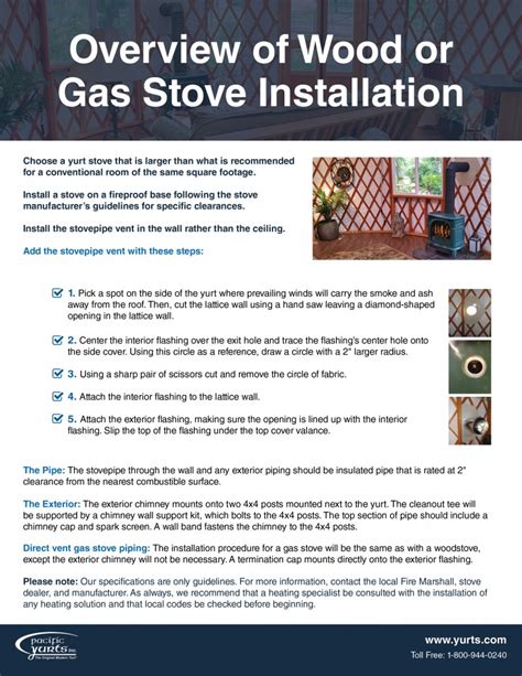 Installing A Wood Or Gas Stove In Your Yurt Pacific Yurts