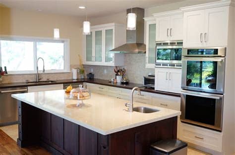 With kitchen and bathroom, living room and bedroom. Five Basic Kitchen Layouts - Homeworks Hawaii
