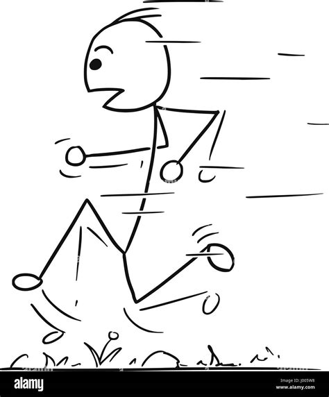 Running Vector Stick Man Free Stickman Running Vector Download In Ai