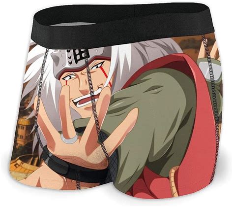 Anime Naruto Jiraiya Gama Sennin Mens Underwear Super Soft Breathable