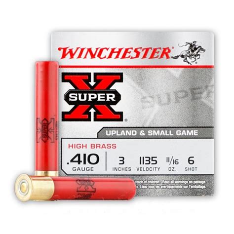Gauge Shot Winchester Super X High Brass Rounds Ammo