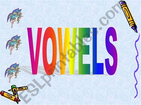 Esl English Powerpoints Vowels Game