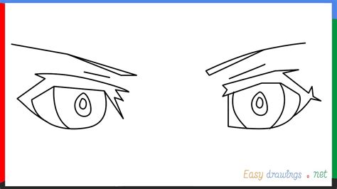 How To Draw Male Anime Eyes Step By Step For Beginners Youtube