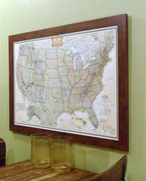 United States Earth Toned Push Pin Travel Map With National Parks