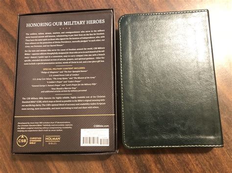 Personalized Csb Military Bible Compact Army Green Leathertouch
