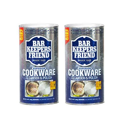 Stainless steel cleaning polish and conditioner. Bar Keepers Friend Cookware Cleanser & Polish (12 oz ...