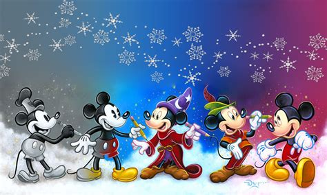 Mickey Mouse Cartoons Art Cinemascopic Desktop Wallpaper Hd High