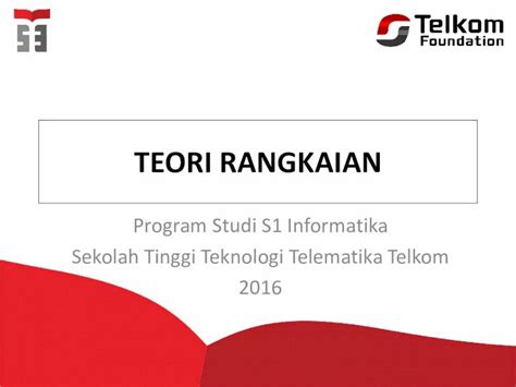 PDF TEORI RANGKAIAN Hukum Ohm Salah Satu Hasil Percobaan