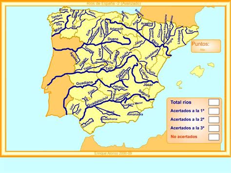 Mapa Ríos España Mapa Europa