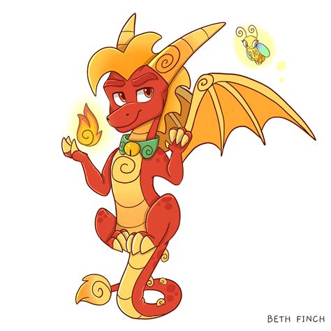 Spyro And Flame