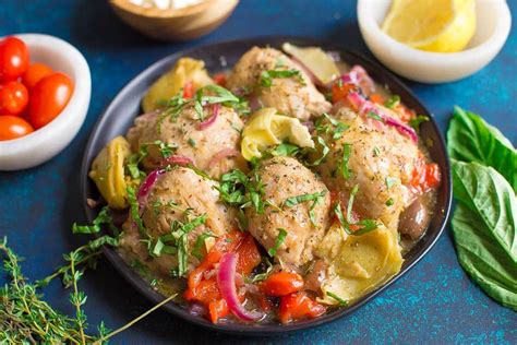Slow Cooker Or Instant Pot Greek Chicken Wholesomelicious